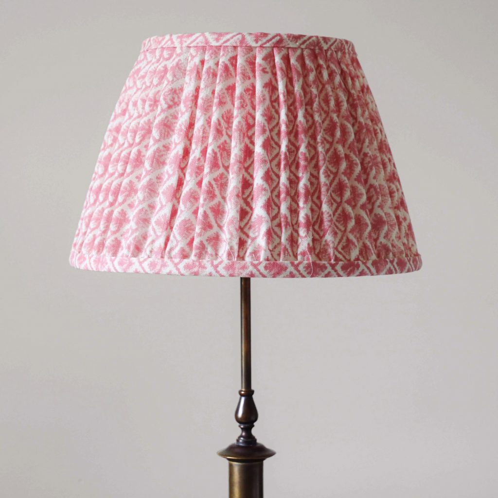 Ulrika Lampshade in Pink (Linen) Shenouk