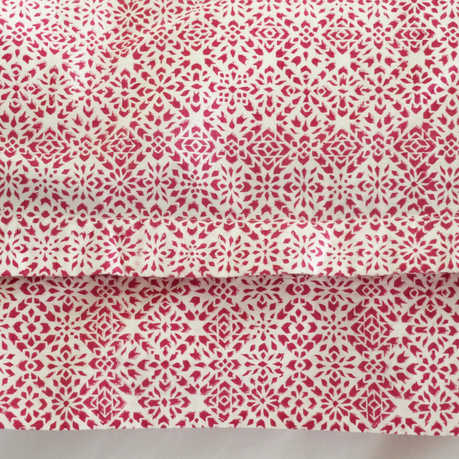 Kiki Duvet Cover in Berry shenouk, block print, indian block print, English block print, online shopping block print, exclusive block print design, block print duvet covers, block print bedding, Kiki design, pink duvets