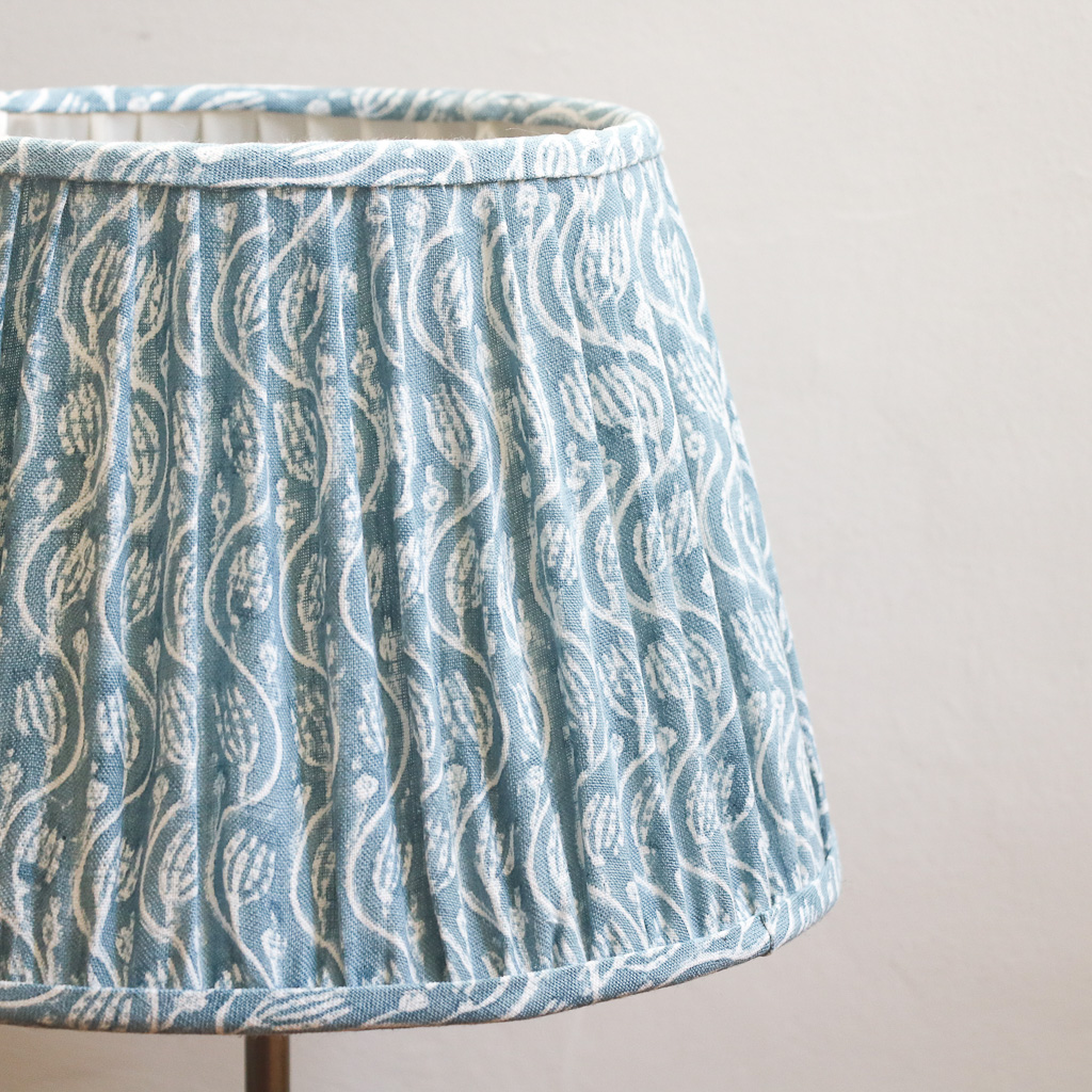 Gita Lampshade, shenouk, luxury lampshades, indian lampshades, linen lampshades, indian block print, indian textiles, indian block print lampshades, block print lampshades, gathered lampshades, pleated lampshades Gita Lampshade, shenouk, luxury lampshades, indian lampshades, linen lampshades, indian block print, indian textiles, indian block print lampshades, block print lampshades, gathered lampshades, pleated lampshades