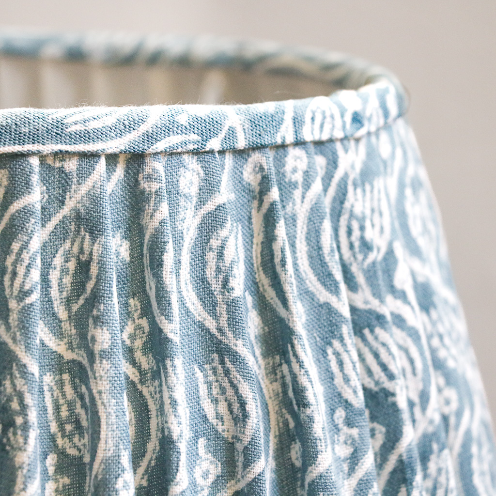 Gita Lampshade, shenouk, luxury lampshades, indian lampshades, linen lampshades, indian block print, indian textiles, indian block print lampshades, block print lampshades, gathered lampshades, pleated lampshades Gita Lampshade, shenouk, luxury lampshades, indian lampshades, linen lampshades, indian block print, indian textiles, indian block print lampshades, block print lampshades, gathered lampshades, pleated lampshades