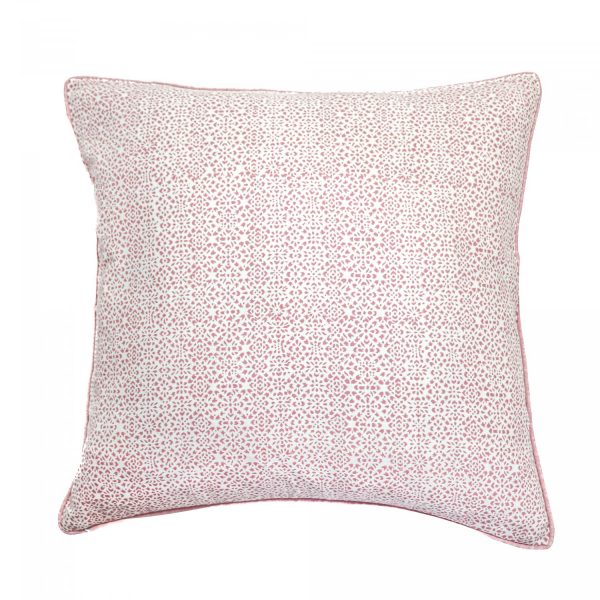 cushions, Kiki, block print cushions, shenouk, luxury cushions, uk block print, online shopping block print, handmade cushions, pink cushions, sofa cushions, bedroom cushions