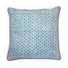 cushions, Ulrika, block print cushions, shenouk, luxury cushions, uk block print, online shopping block print, handmade cushions, blue cushions, sofa cushions, bedroom cushions