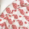 block print quilts, block print bedding, online shopping block print, block print uk, red quilts, shenouk, luxury bedding, reversible quilts, indian quilts, indian textiles, English block print, bedroom quilts