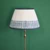 country home decor, pleated lampshades, shenouk, premium lampshades, online shopping block print, online shopping lampshades, Indian textiles, English block print, indian block print, linen lampshades
