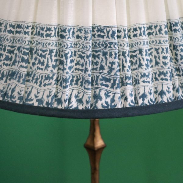 country home decor, pleated lampshades, shenouk, premium lampshades, online shopping block print, online shopping lampshades, Indian textiles, English block print, indian block print, linen lampshades