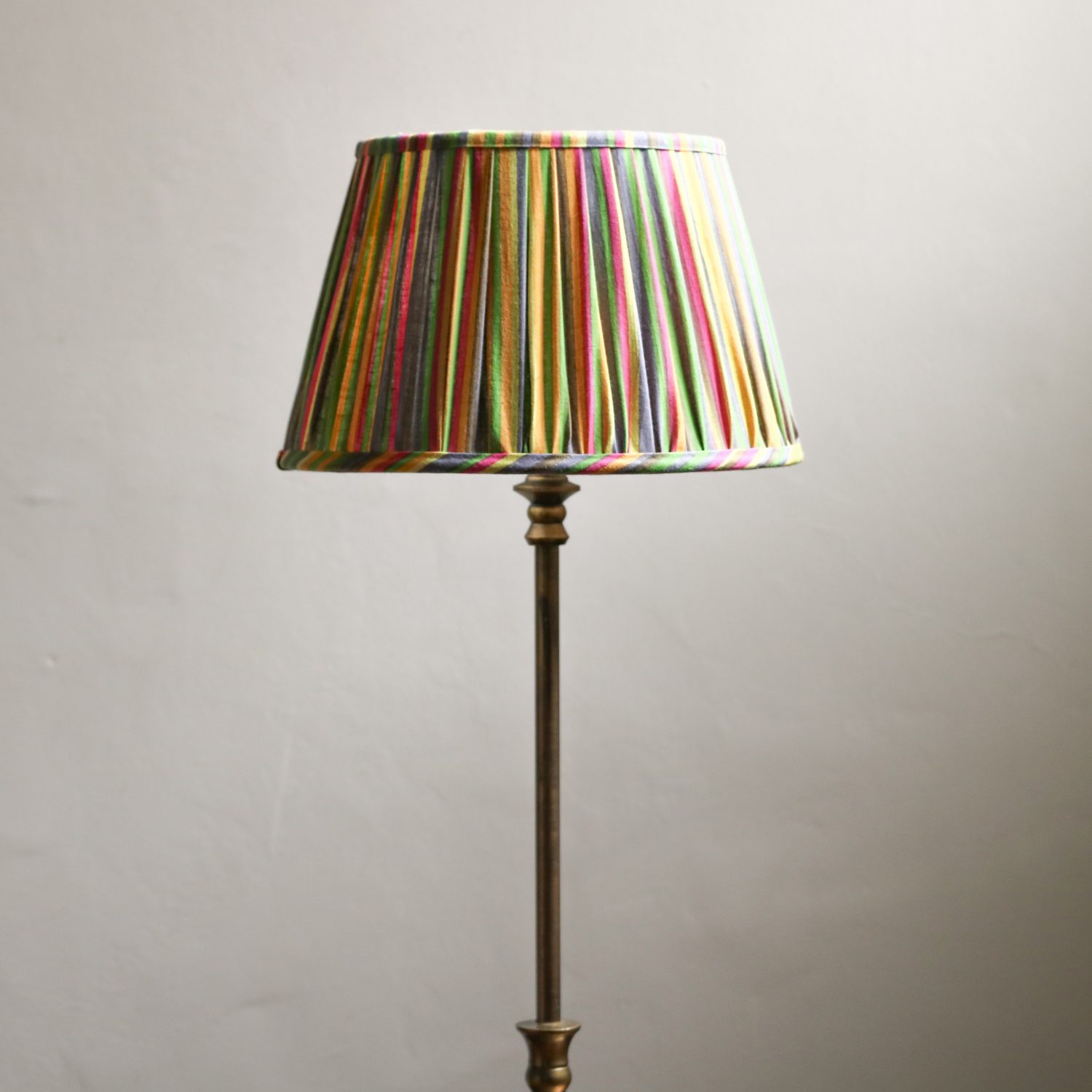 Baja Lampshade lampshades, block print lampshades, lighting, block print lighting, striped lampshades, handmade lampshades, English block print, indian bock print, block print home fabrics, block print homewares, shenouk, luxury lampshades, bespoke lampshades, blue lampshades, pink lampshades, English country style, English interiors, striped lampshades