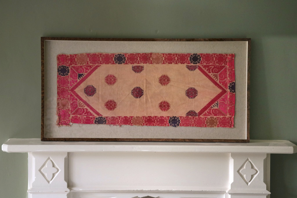 Goose Pond Vintage Framed Textile. Indian block print fabric. Block print fabric. Vintage indian textiles. Goose Pond Vintage Framed Textile. Indian block print fabric. Block print fabric. Vintage indian textiles.