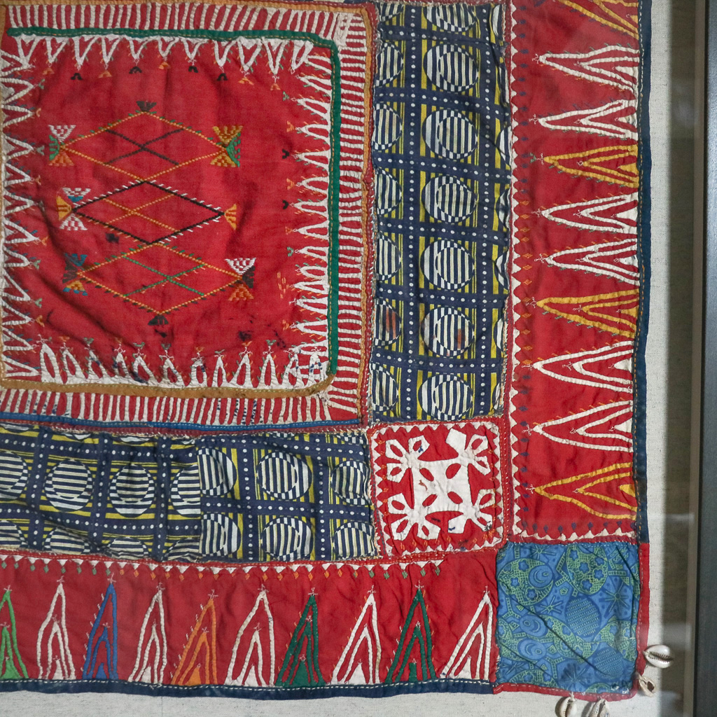 Hathaway Hill Vintage Framed Textile. Indian block print fabric. Block print fabric. Vintage indian textiles.