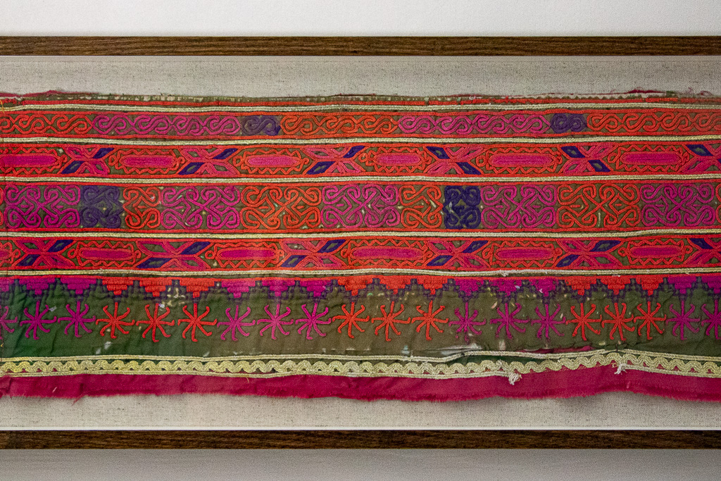 framed textiles, framed fabric, shenouk, indian textiles, indian embroidery, wall art, textiles as art, country house art, unique art, unique art for the home, framed fabric fragments, vintage embroidery, vintage fabric, vintage framed fabric, fabric art, indian sleeve cuffs, indian embroideries, framed embroidered panel