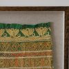 framed textiles, framed fabric, shenouk, indian textiles, indian embroidery, wall art, textiles as art, country house art, unique art, unique art for the home, framed fabric fragments, vintage embroidery, vintage fabric, vintage framed fabric, fabric art