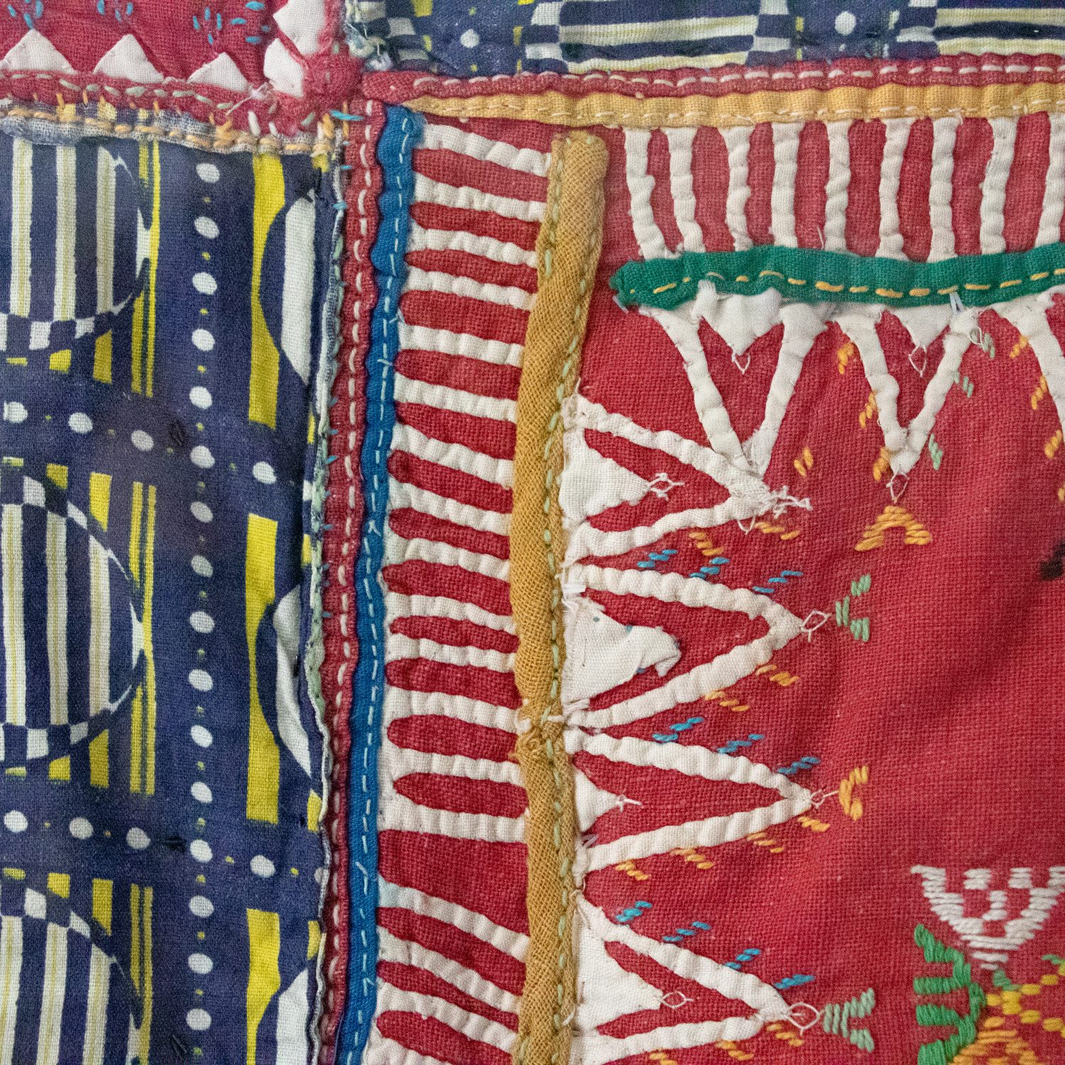 Hathaway Hill Vintage Framed Textile. Indian block print fabric. Block print fabric. Vintage indian textiles.