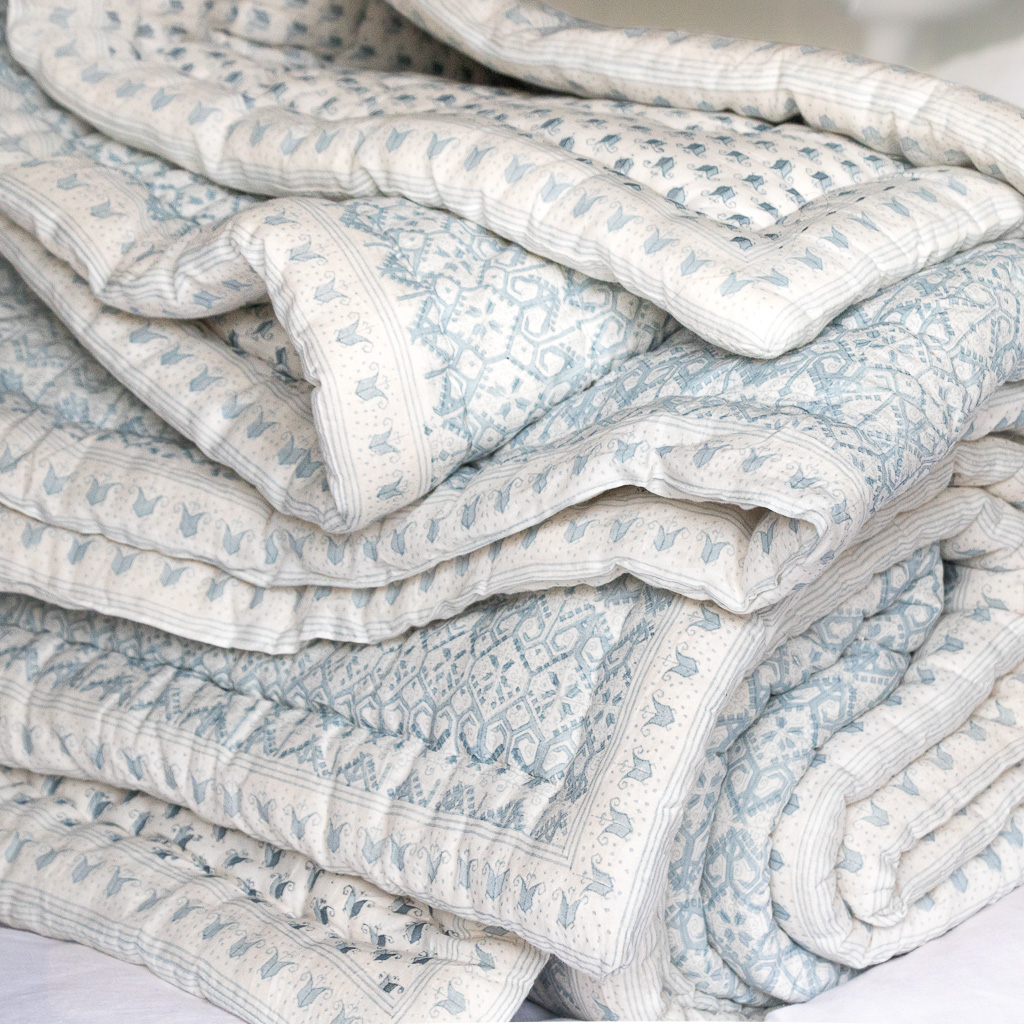 Block print quilts, block print lampshades, shenouk, bedroom decor, English block print, indian block print, indian textiles, quilts, lampshades, gathered lampshades, online shopping block print, online shopping homewares, online home fabrics, home fabrics, blue quilts, blue cushions, bedroom decor, teal quilt, aqua quilt, linen lampshades, luxury bed linen, uk quilts, uk lampshades, block print cushions, cushions, bedroom cushions