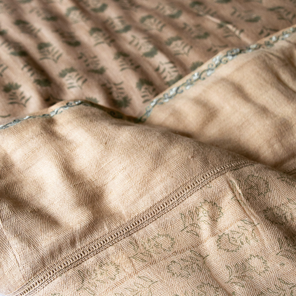 Gigi Coverlet in Natural Silk