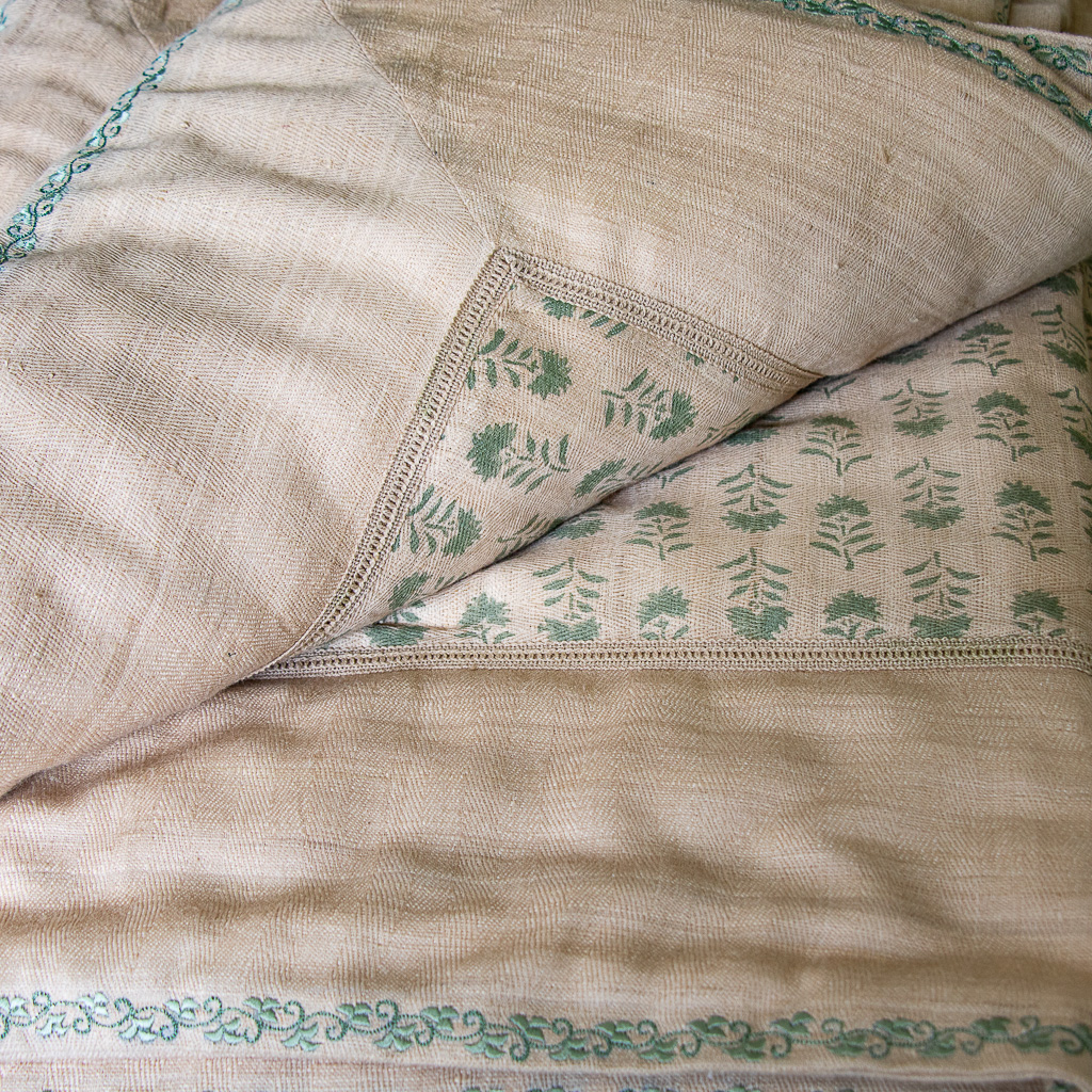 Gigi Coverlet in Natural Silk