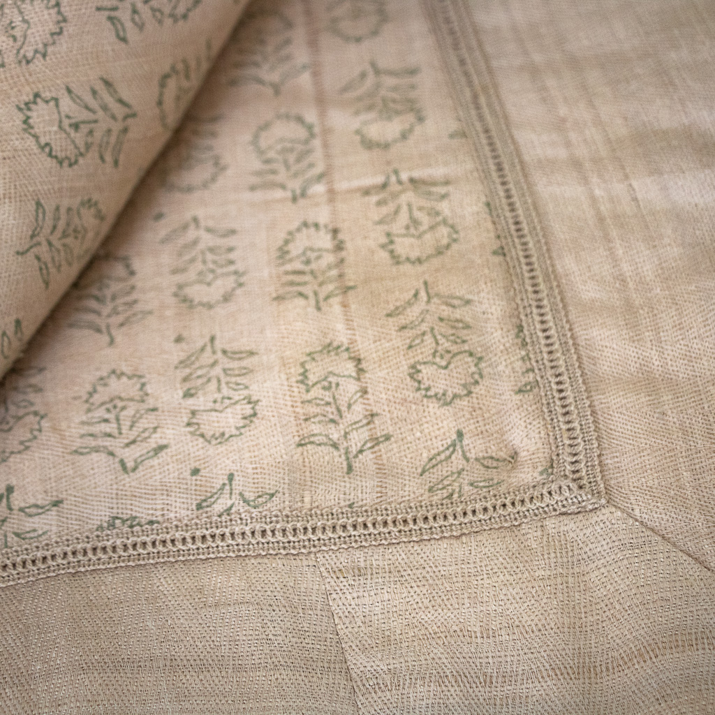 Gigi Coverlet in Natural Silk