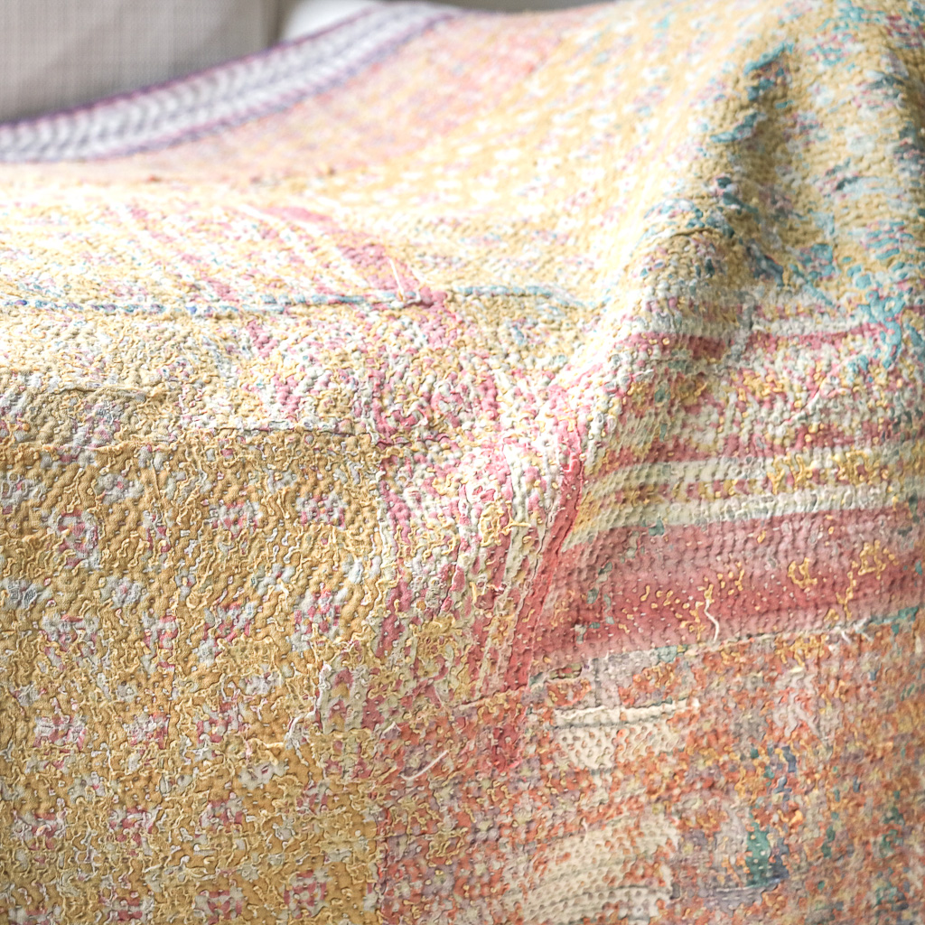 Flora Kantha. Indian hand block print fabric. Block print fabric, vintage kantha, vintage textiles, indian textiles, Indian kantha, Bengali blankets Flora Kantha. Indian hand block print fabric. Block print fabric, vintage kantha, vintage textiles, indian textiles, Indian kantha, Bengali blankets
