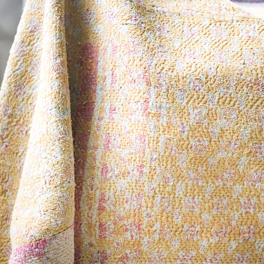 Flora Kantha. Indian hand block print fabric. Block print fabric, vintage kantha, vintage textiles, indian textiles, Indian kantha, Bengali blankets Flora Kantha. Indian hand block print fabric. Block print fabric, vintage kantha, vintage textiles, indian textiles, Indian kantha, Bengali blankets