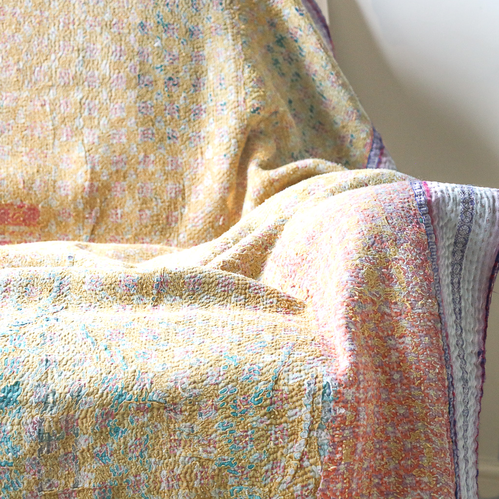 Flora Kantha. Indian hand block print fabric. Block print fabric, vintage kantha, vintage textiles, indian textiles, Indian kantha, Bengali blankets Flora Kantha. Indian hand block print fabric. Block print fabric, vintage kantha, vintage textiles, indian textiles, Indian kantha, Bengali blankets