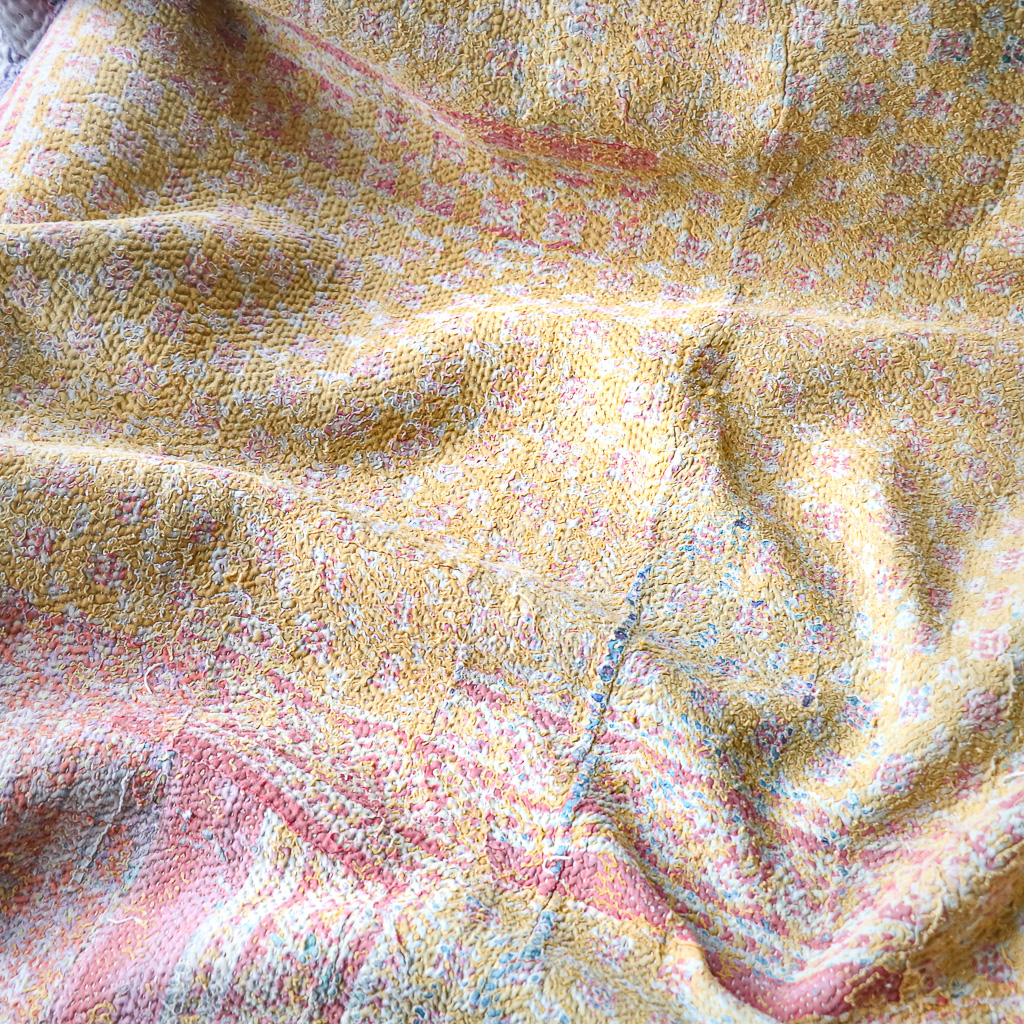 Flora Kantha. Indian hand block print fabric. Block print fabric, vintage kantha, vintage textiles, indian textiles, Indian kantha, Bengali blankets Flora Kantha. Indian hand block print fabric. Block print fabric, vintage kantha, vintage textiles, indian textiles, Indian kantha, Bengali blankets