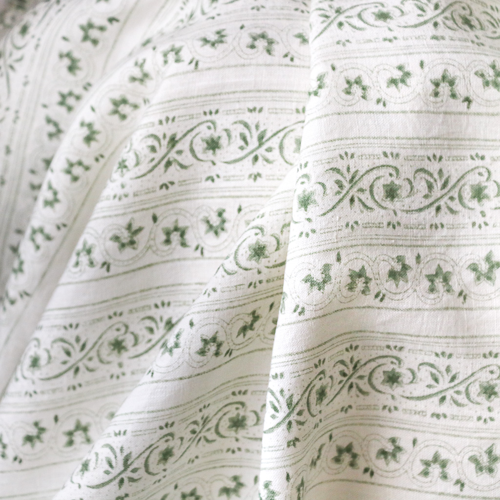 Adelaide Fabric in Willow. Indian block print fabric. Block print fabric. Adelaide Fabric in Willow. Indian block print fabric. Block print fabric.