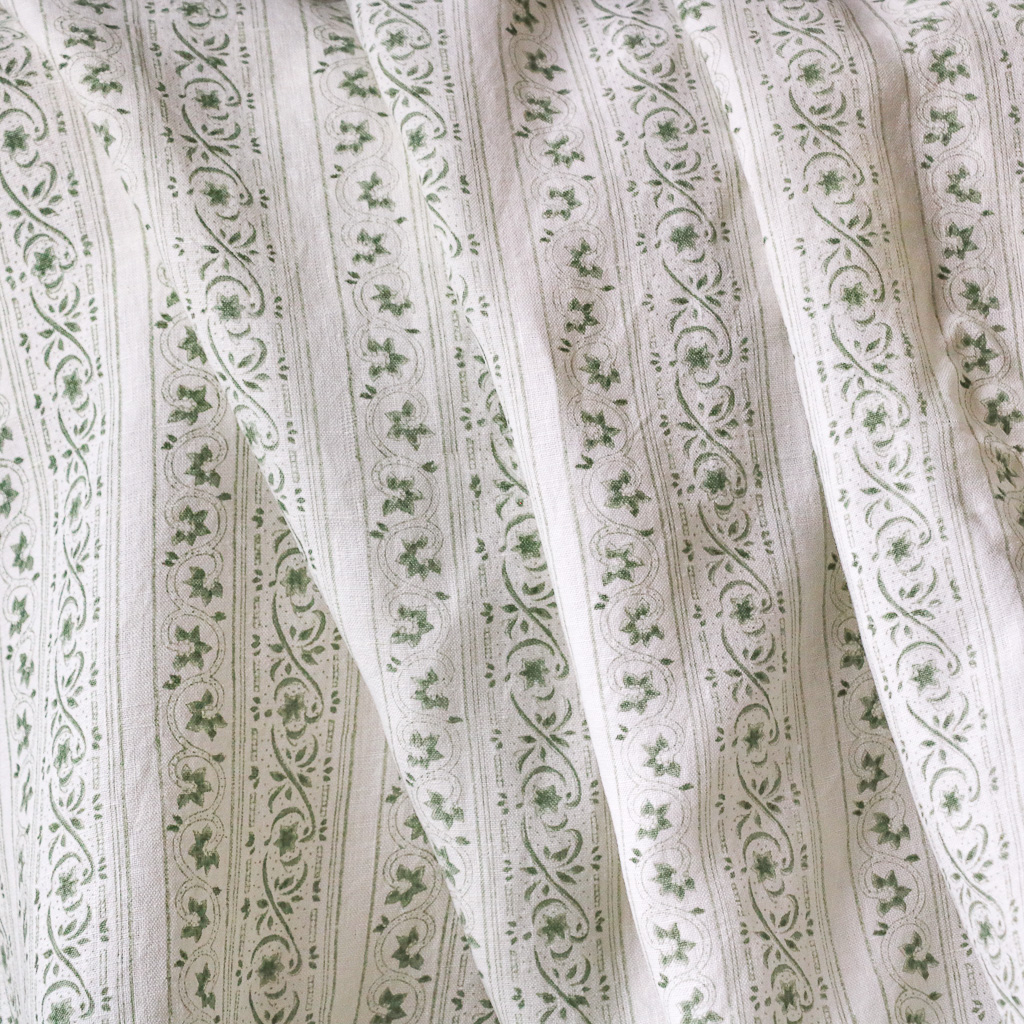 Adelaide Fabric in Willow. Indian block print fabric. Block print fabric. Adelaide Fabric in Willow. Indian block print fabric. Block print fabric.