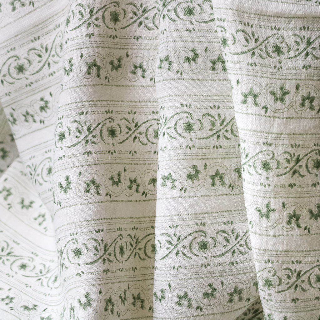 Adelaide Fabric in Willow. Indian block print fabric. Block print fabric. Adelaide Fabric in Willow. Indian block print fabric. Block print fabric.