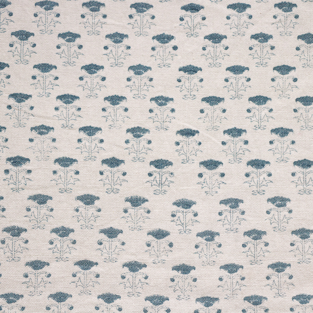 Bitta Fabric in Blue. Indian block print fabric. Block print fabric.