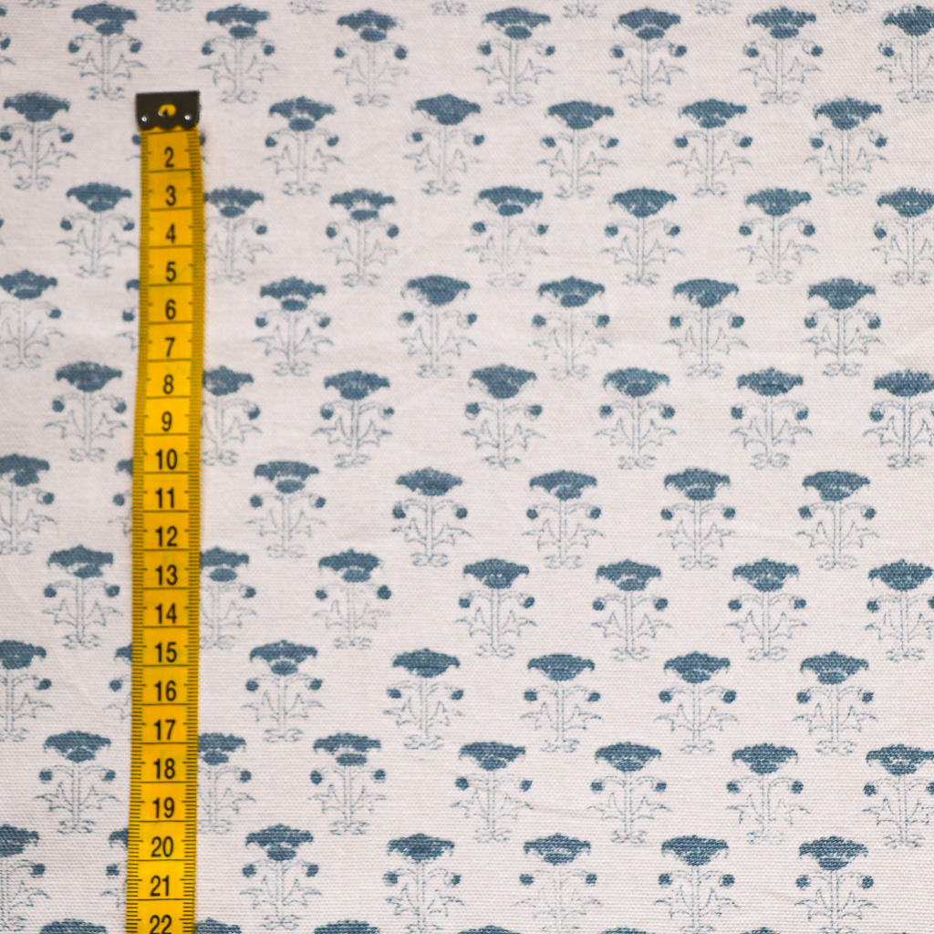 Bitta Fabric in Blue. Indian block print fabric. Block print fabric.