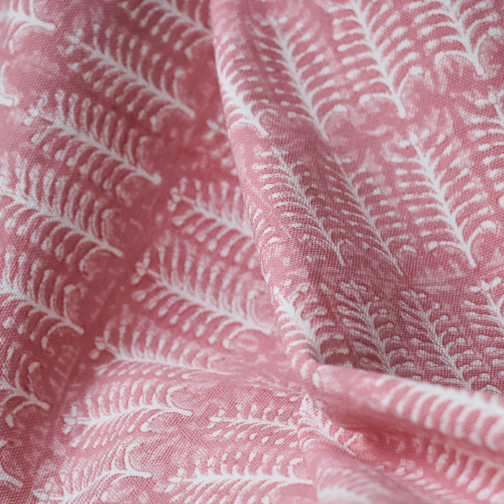 Buffy Fabric in Dusty Rose. Indian block print fabric. Block print fabric.