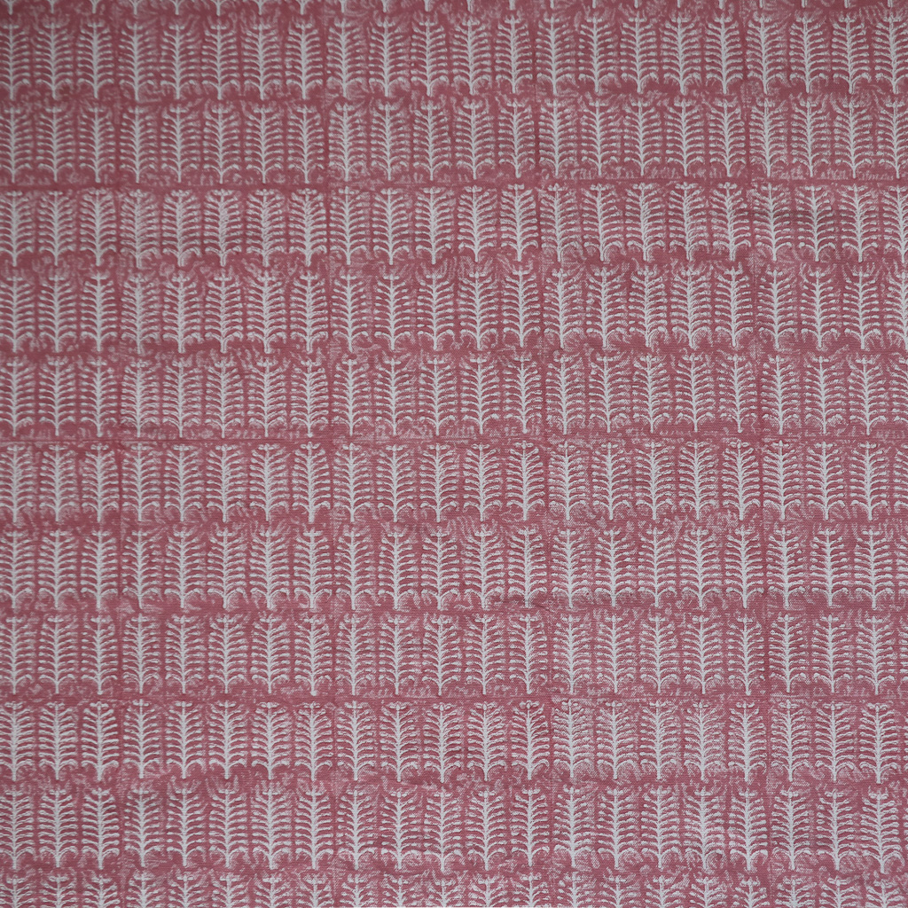 Buffy Fabric in Dusty Rose. Indian block print fabric. Block print fabric.