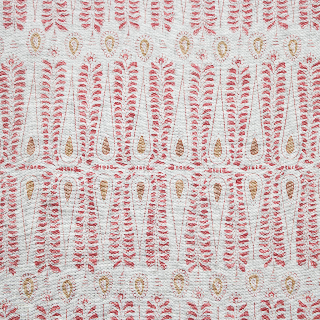 Carolla Fabric in Dusty Rose and Caramel. Indian block print fabric. Block print fabric. Carolla Fabric in Dusty Rose and Caramel. Indian block print fabric. Block print fabric.