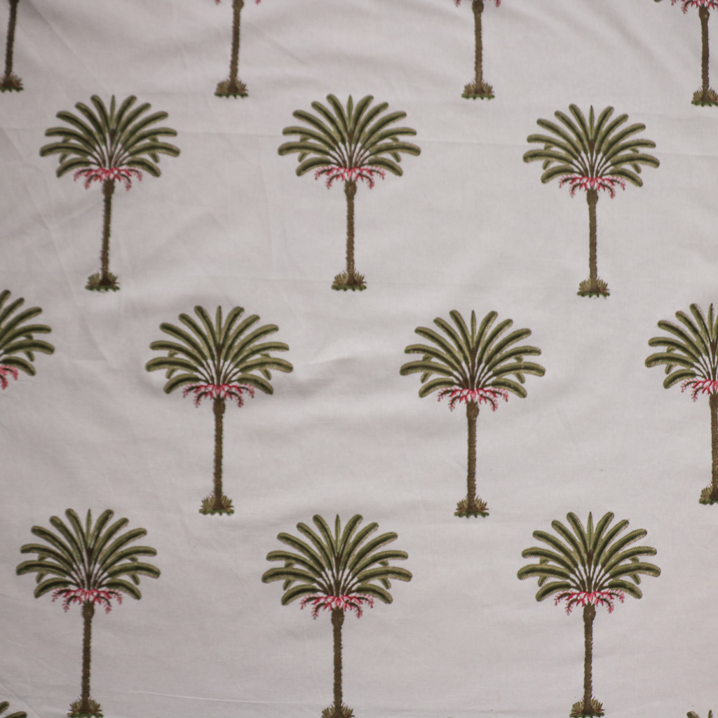 Palm Tree Fabric. Indian block print fabric. Block print fabric. Palm Tree Fabric. Indian block print fabric. Block print fabric.