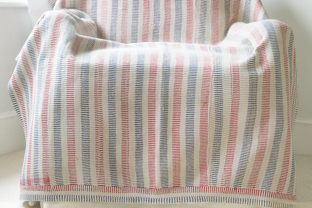 Rory (I) Blanket/Rug. Indian hand block print fabric. Block print fabric, vintage kantha, vintage textiles, indian textiles, Indian kantha, shenouk, Bengali blankets, Indian rugs, Vintage Indian Rugs