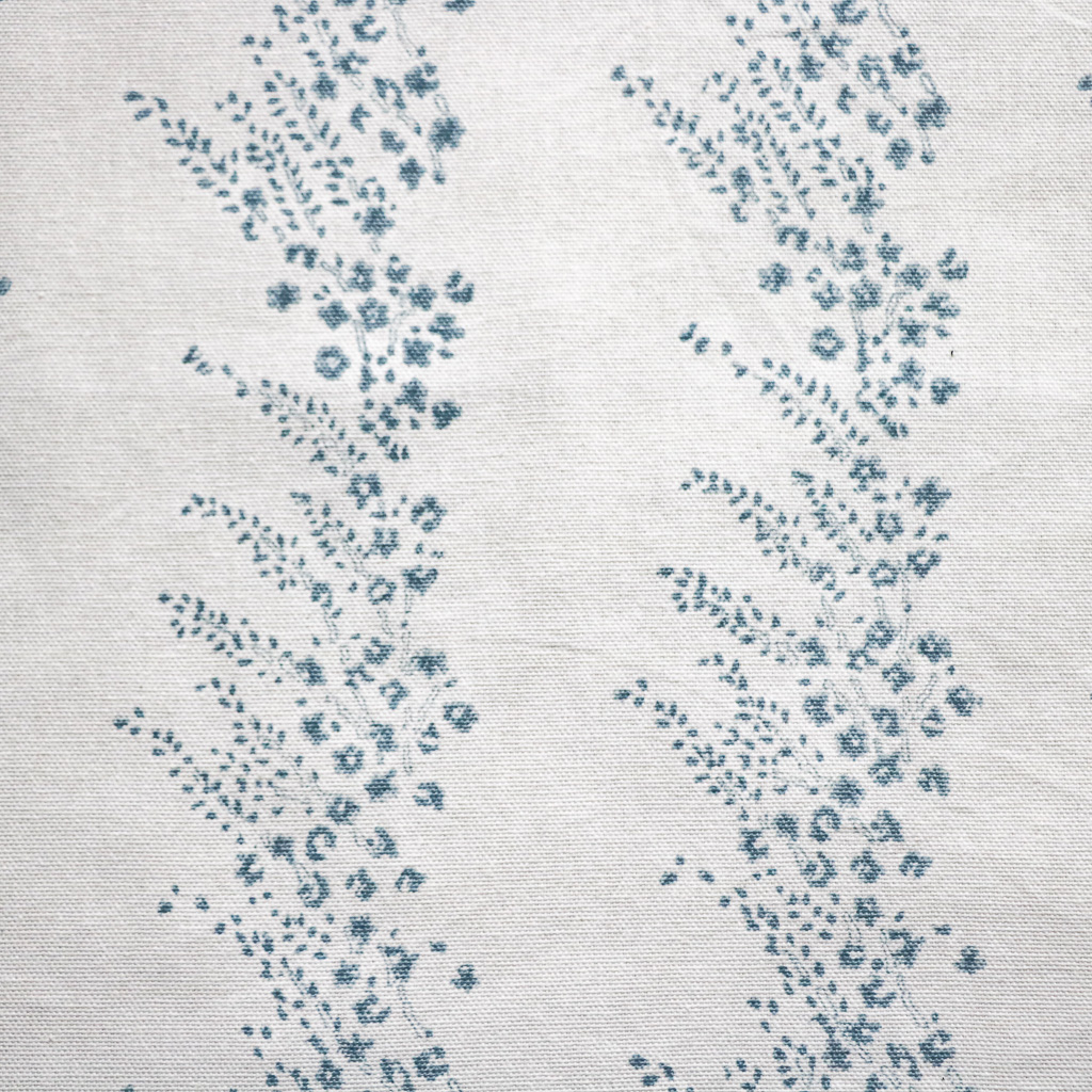 Selina Fabric in Denim Blue. Indian block print fabric. Block print fabric. Selina Fabric in Denim Blue. Indian block print fabric. Block print fabric.