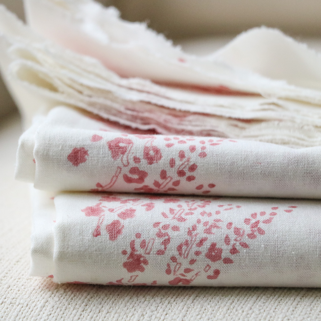 Selina Fabric in Rose. Indian block print fabric. Block print fabric. Selina Fabric in Rose. Indian block print fabric. Block print fabric.