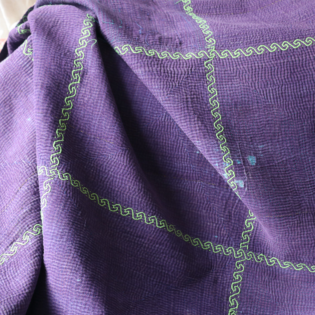 Ursula Kantha. Indian hand block print fabric. Block print fabric. Indian vintage kantha Ursula Kantha. Indian hand block print fabric. Block print fabric. Indian vintage kantha