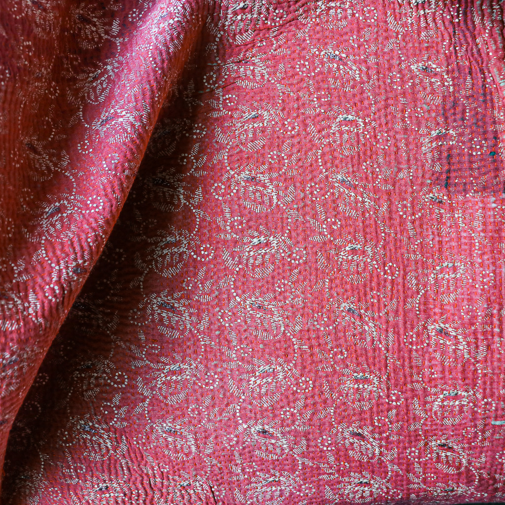 Antara Kantha. Indian hand block print fabric. Block print fabric. Indian vintage kantha Antara Kantha. Indian hand block print fabric. Block print fabric. Indian vintage kantha