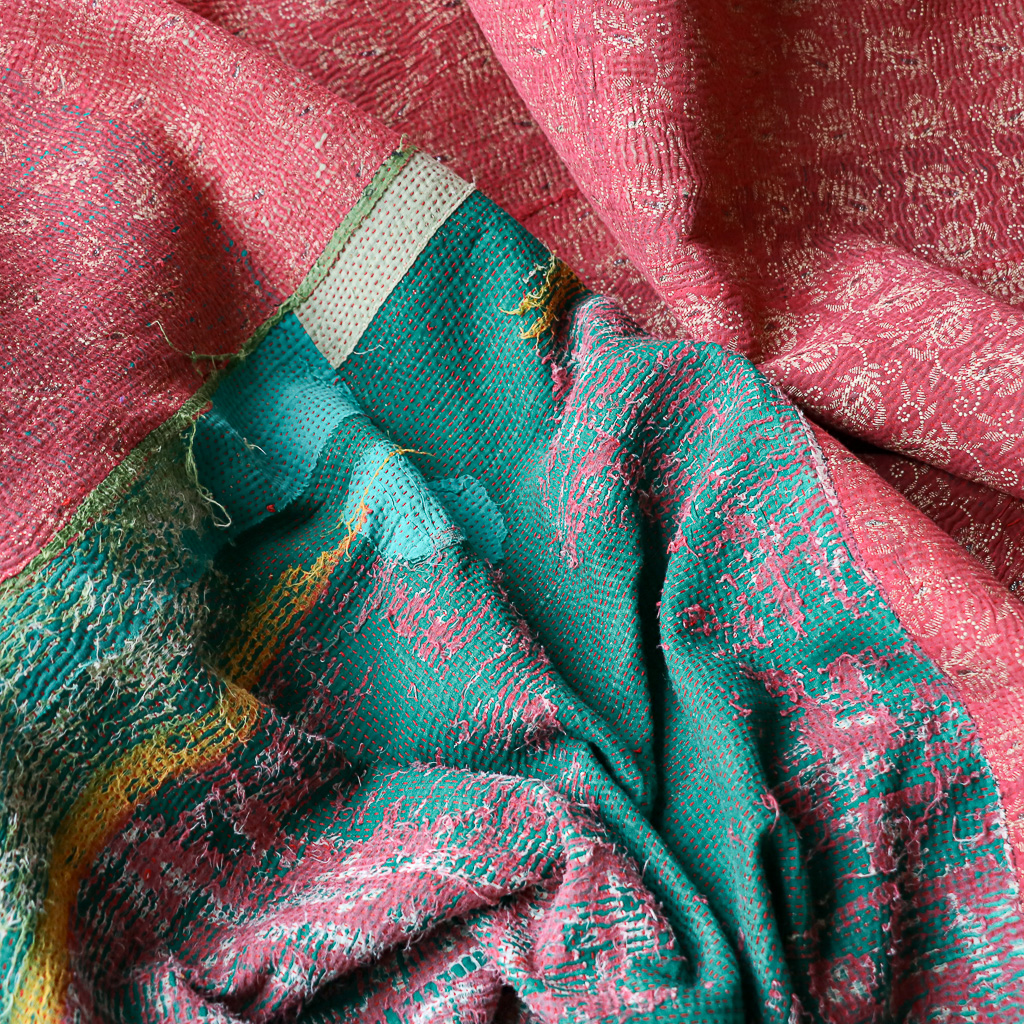 Antara Kantha. Indian hand block print fabric. Block print fabric. Indian vintage kantha Antara Kantha. Indian hand block print fabric. Block print fabric. Indian vintage kantha