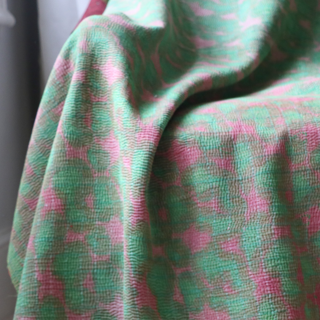 Antara Kantha. Indian hand block print fabric. Block print fabric. Indian vintage kantha Antara Kantha. Indian hand block print fabric. Block print fabric. Indian vintage kantha