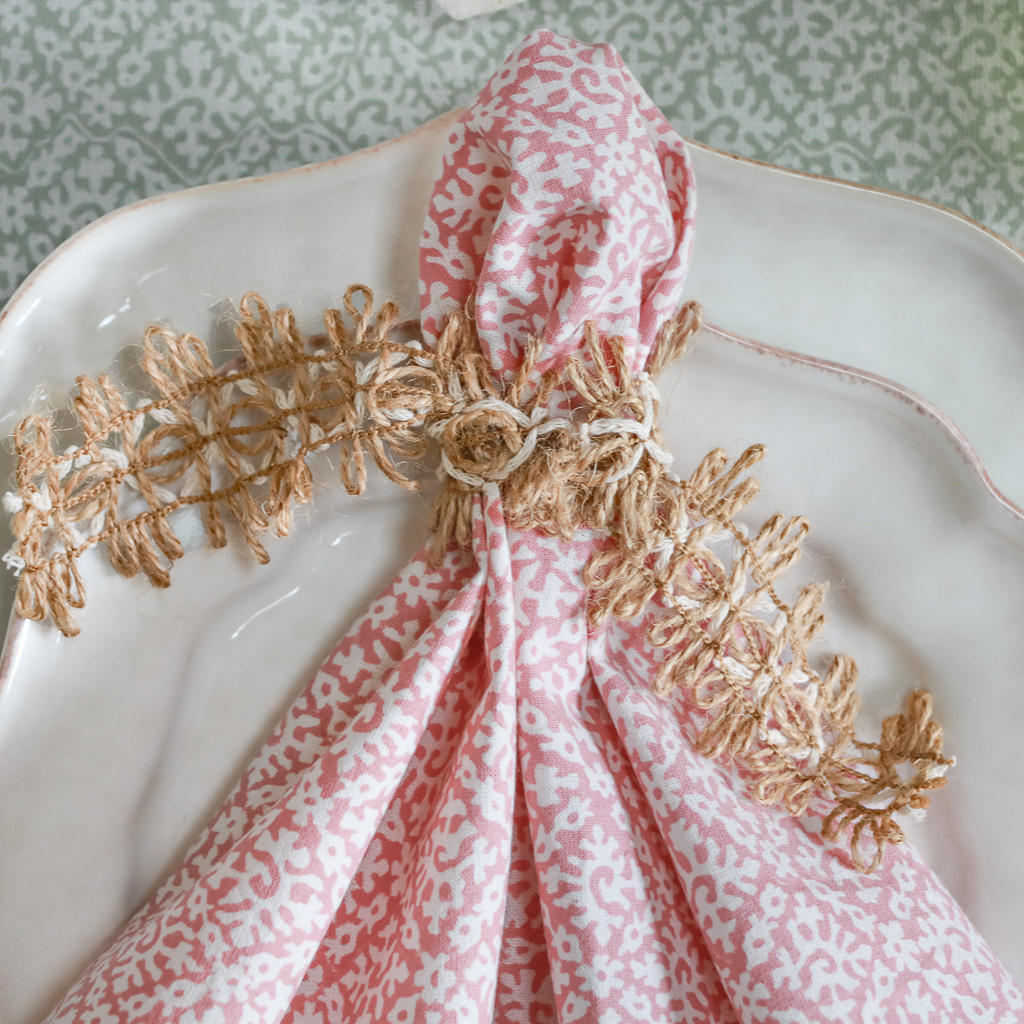 Hazel Tablecloth in Sage & Hazel Napkins in Dusty Rose, shenouk, Indian block print fabric, Indian block print, Indian block print tablecloths, block print tablecloths, luxury table linen Hazel Tablecloth in Sage & Hazel Napkins in Dusty Rose, shenouk, Indian block print fabric, Indian block print, Indian block print tablecloths, block print tablecloths, luxury table linen