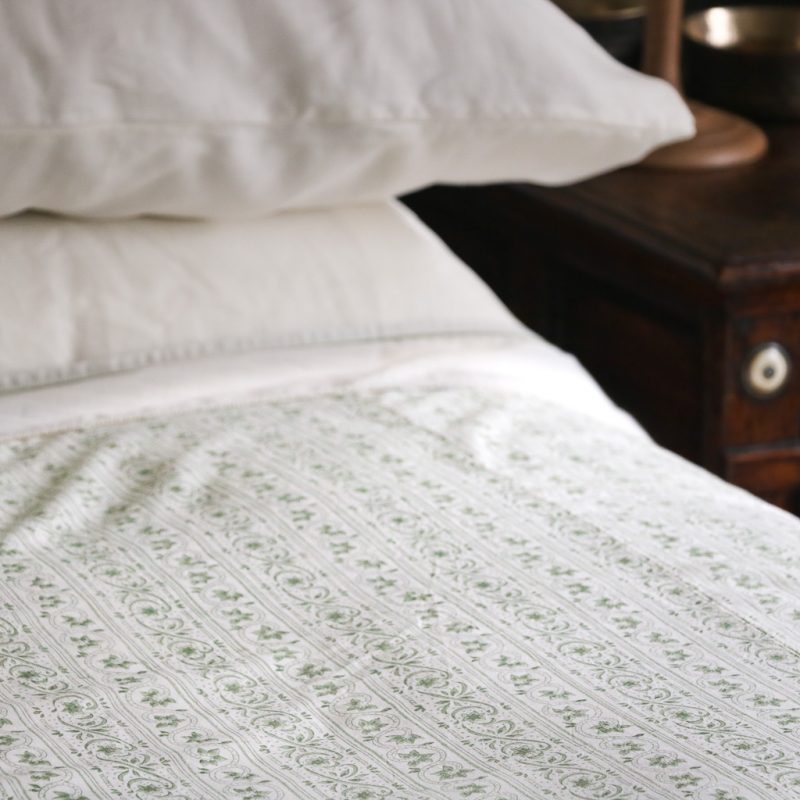 Navina & Adelaide Coverlet, indian block print, indian block print textiles, block print bedding, block print quilts, indian textiles, quits, shenouk, block print