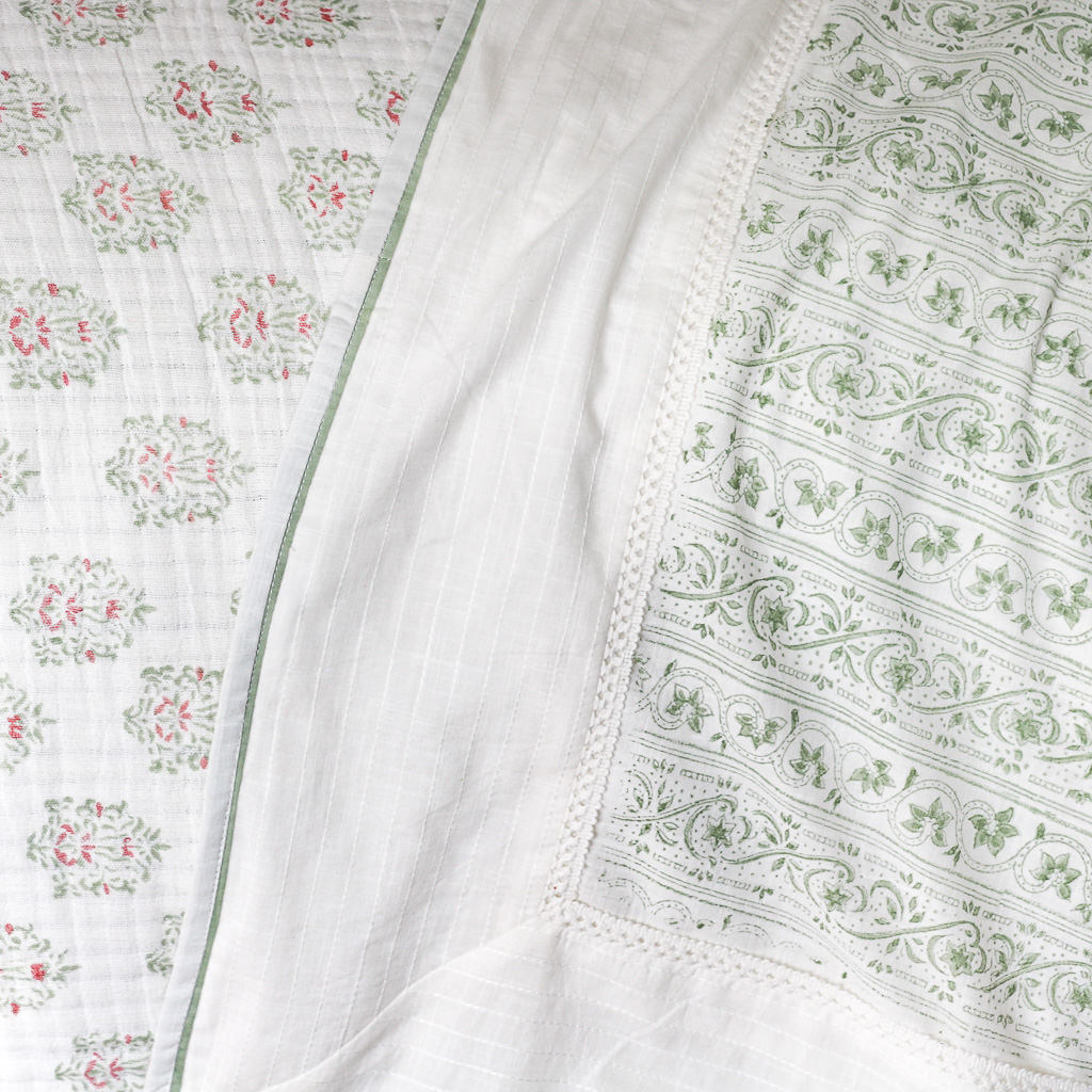 Navina & Adelaide Coverlet, indian block print, indian block print textiles, block print bedding, block print quilts, indian textiles, quits, shenouk, block print Navina & Adelaide Coverlet, indian block print, indian block print textiles, block print bedding, block print quilts, indian textiles, quits, shenouk, block print