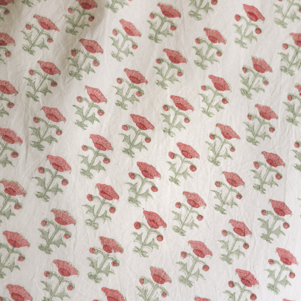 Hazel & Bitta Duvet Cover in Raspberry, shenouk, indian block print, block print, duvet covers, block print duvet covers, reversible duvet covers, luxury bedding