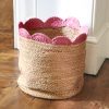 Saria Jute Storage Basket, Indian artisans, shenouk, Jute storage, Boot Room Storage, Kids Storage, Children's Storage, Scallop Storage