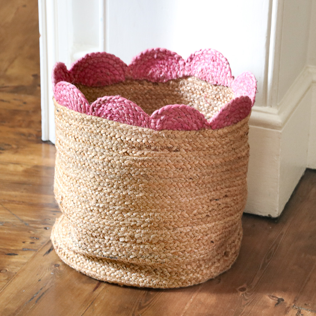 Saria Jute Storage Basket, Indian artisans, shenouk, Jute storage, Boot Room Storage, Kids Storage, Children's Storage, Scallop Storage Saria Jute Storage Basket, Indian artisans, shenouk, Jute storage, Boot Room Storage, Kids Storage, Children's Storage, Scallop Storage