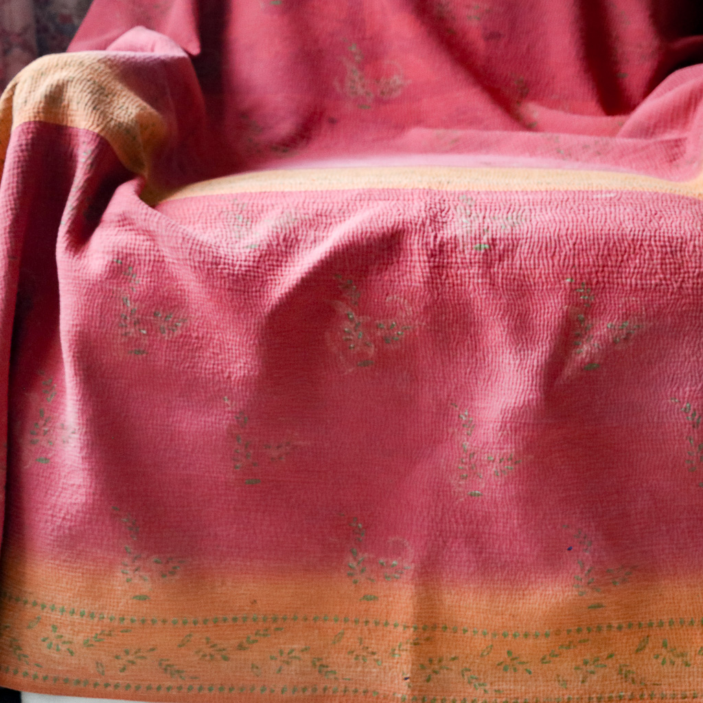 Zillah Kantha. Indian hand block print fabric. Block print fabric, vintage kantha, vintage textiles, indian textiles, Indian kantha, Bengali blankets Zillah Kantha. Indian hand block print fabric. Block print fabric, vintage kantha, vintage textiles, indian textiles, Indian kantha, Bengali blankets