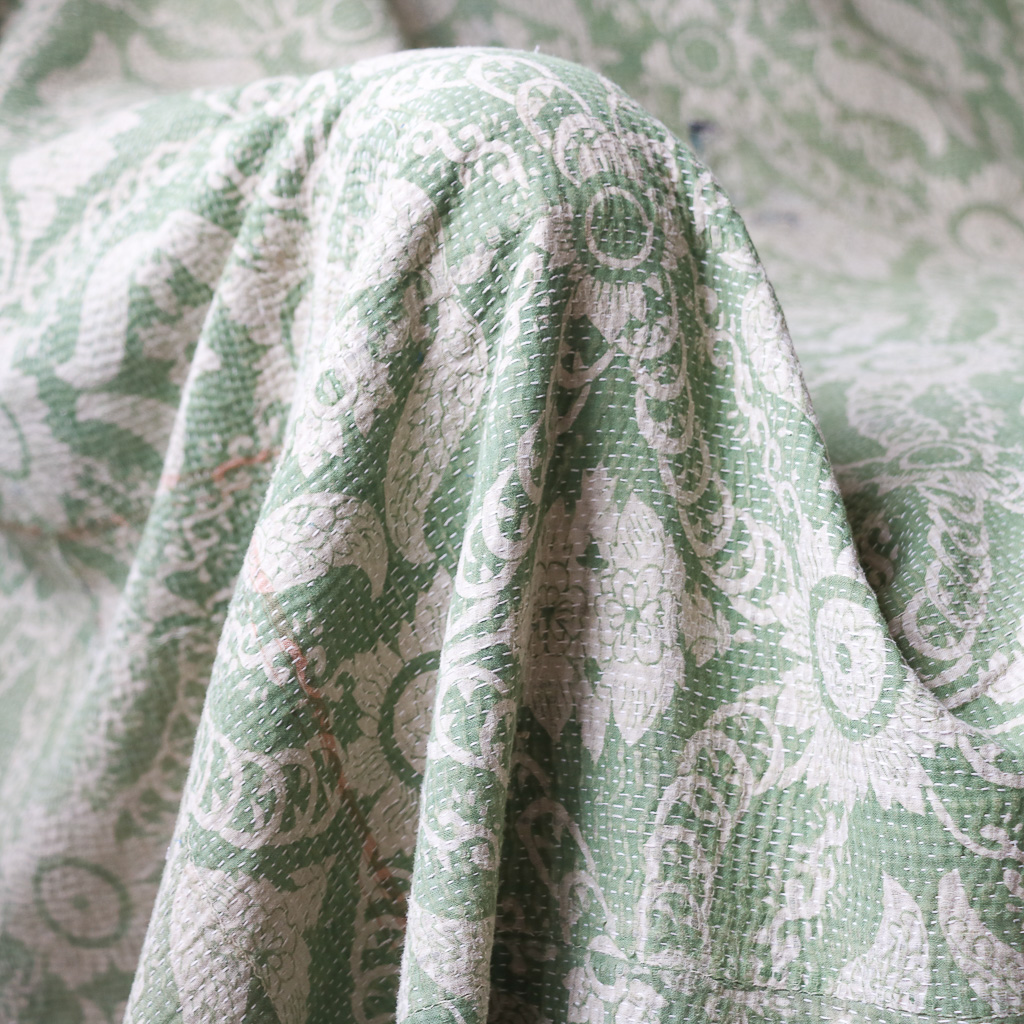 Ettie Kantha. Indian hand block print fabric. Block print fabric, vintage kantha, vintage textiles, indian textiles, Indian kantha, Bengali blankets Ettie Kantha. Indian hand block print fabric. Block print fabric, vintage kantha, vintage textiles, indian textiles, Indian kantha, Bengali blankets