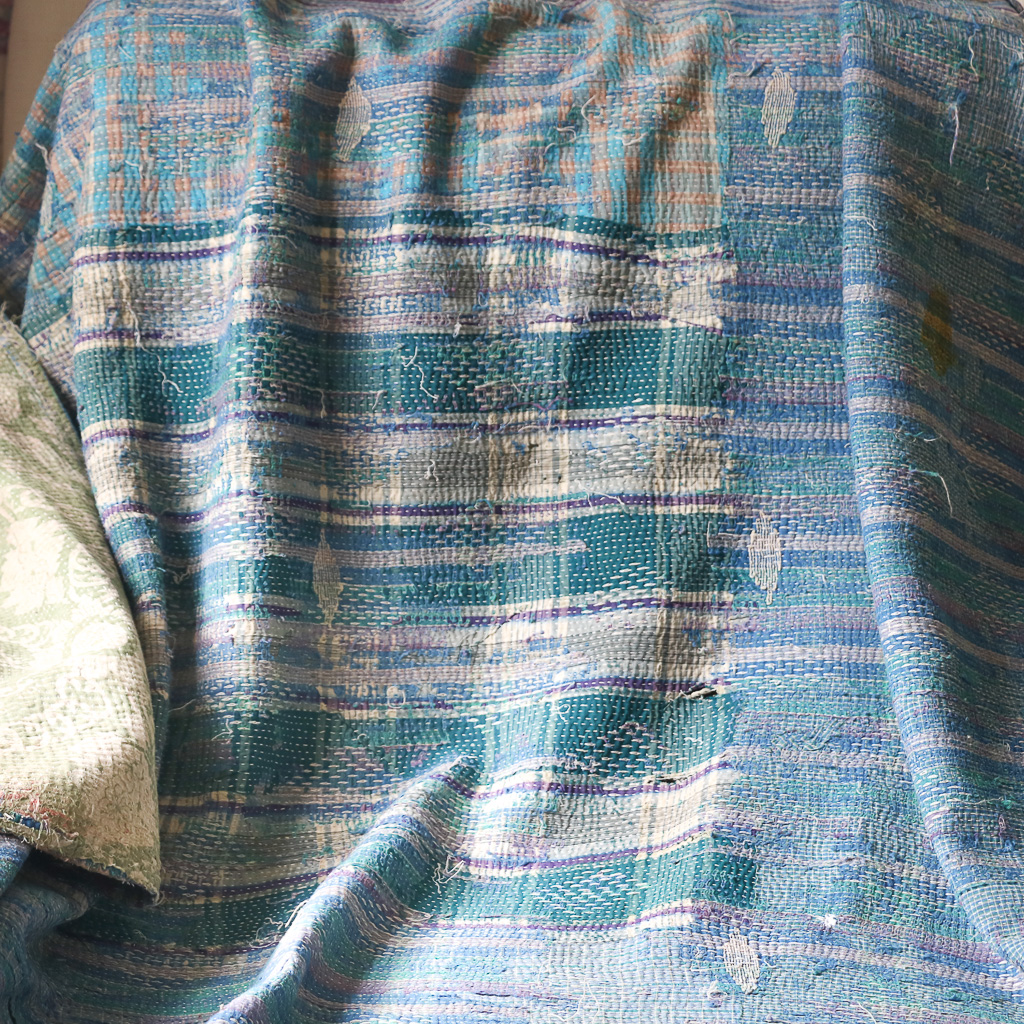 Ettie Kantha. Indian hand block print fabric. Block print fabric, vintage kantha, vintage textiles, indian textiles, Indian kantha, Bengali blankets Ettie Kantha. Indian hand block print fabric. Block print fabric, vintage kantha, vintage textiles, indian textiles, Indian kantha, Bengali blankets