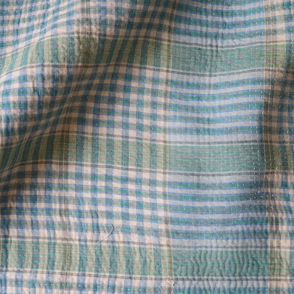 Odette Kantha. Indian hand block print fabric. Block print fabric, vintage kantha, vintage textiles, indian textiles, Indian kantha, Bengali blankets