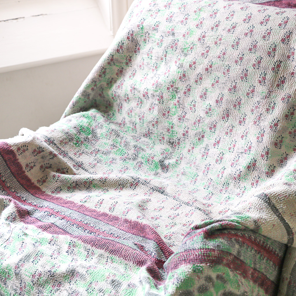 Penelope Kantha. Indian hand block print fabric. Block print fabric, vintage kantha, vintage textiles, indian textiles, Indian kantha, Bengali blankets Penelope Kantha. Indian hand block print fabric. Block print fabric, vintage kantha, vintage textiles, indian textiles, Indian kantha, Bengali blankets